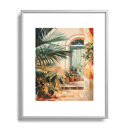 Villa Courtyard Mediterranean Art Framed Art Print Gallery Image 131