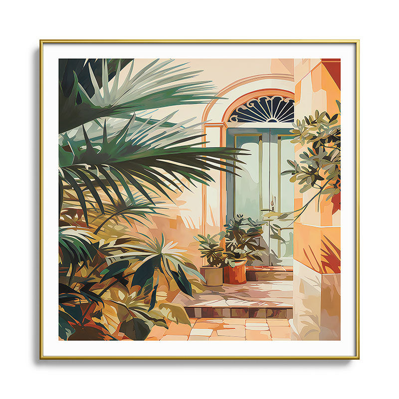 Villa Courtyard Mediterranean Art Framed Art Print Gallery Image 136