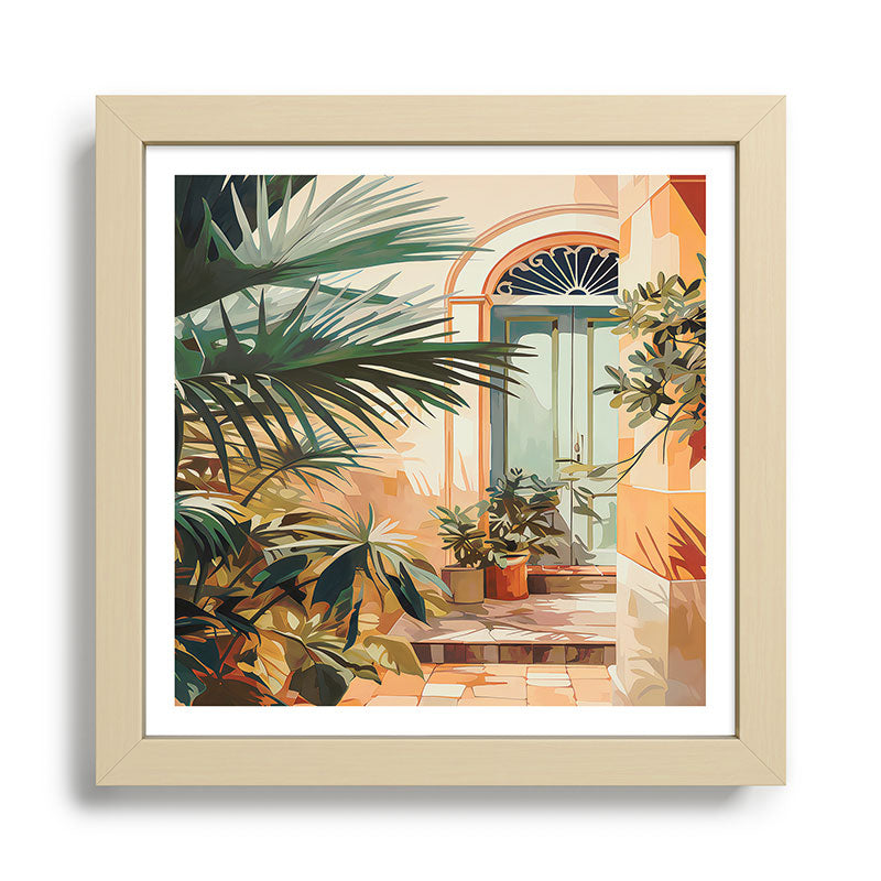 Villa Courtyard Mediterranean Art Framed Art Print Gallery Image 24