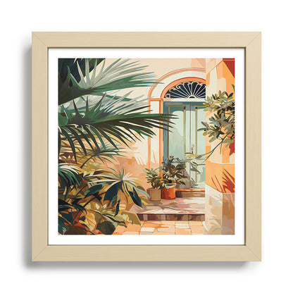 Villa Courtyard Mediterranean Art Framed Art Print Gallery Image 24