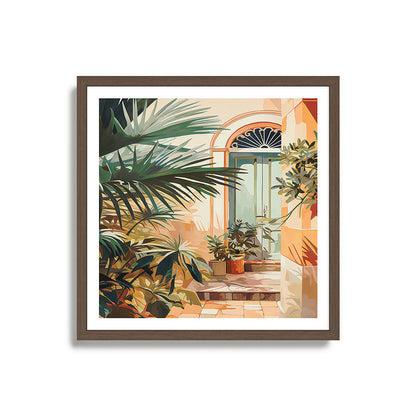 Villa Courtyard Mediterranean Art Framed Art Print Gallery Image 17
