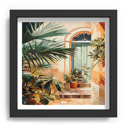 Villa Courtyard Mediterranean Art Framed Art Print Gallery Image 90