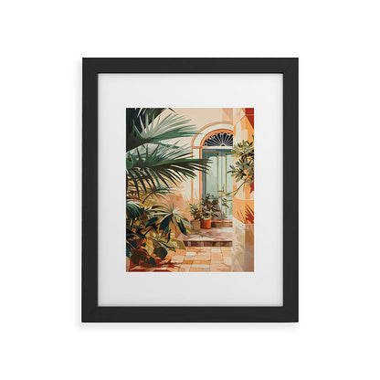Villa Courtyard Mediterranean Art Framed Art Print Gallery Image 45