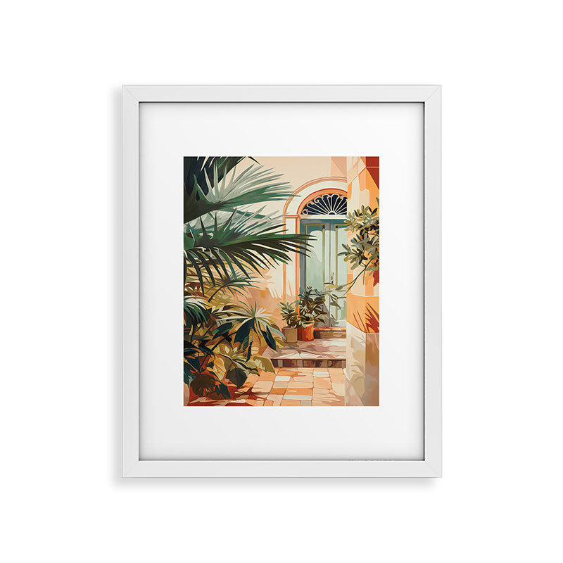 Villa Courtyard Mediterranean Art Framed Art Print Gallery Image 34