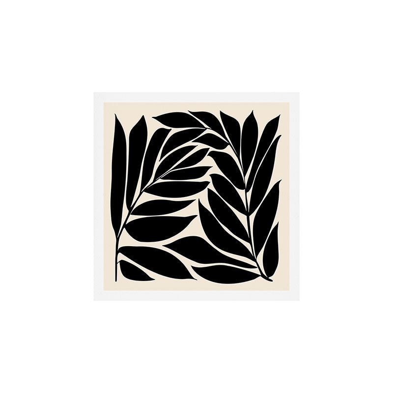 Black Seagrass Shapes Drawing Art Print Gallery Image 2