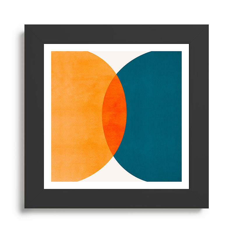 Mid Century Eclipse / Abstract Geometric Framed Art Print Gallery Image 46