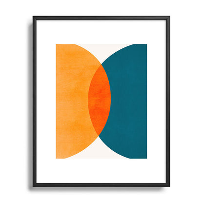 Mid Century Eclipse / Abstract Geometric Framed Art Print Gallery Image 111