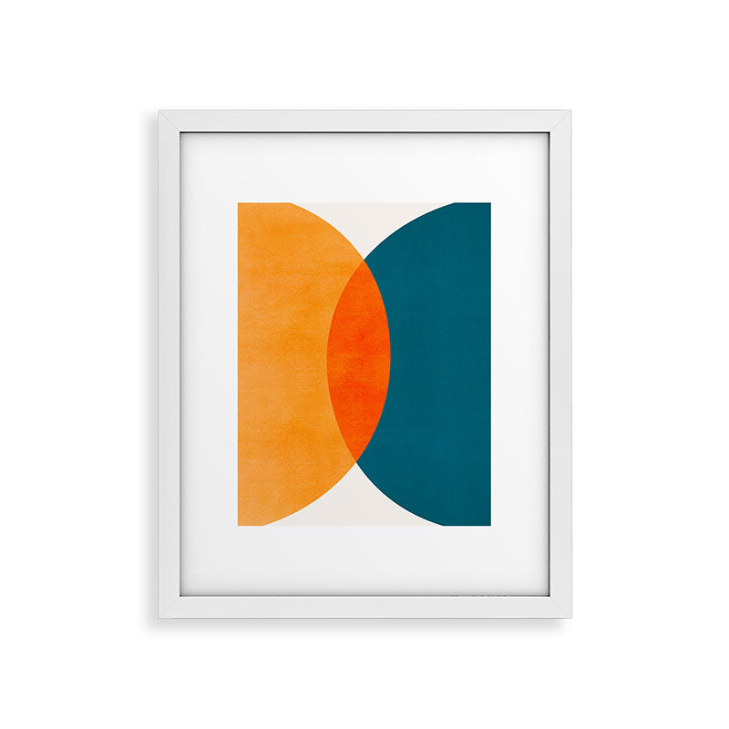 Mid Century Eclipse / Abstract Geometric Framed Art Print Gallery Image 30