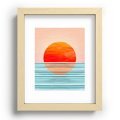Minimalist Sunset III / Abstract Landscape Framed Art Print Gallery Image 95