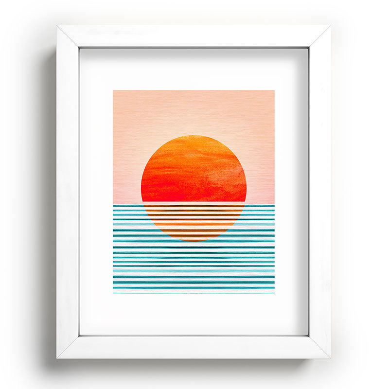 Minimalist Sunset III / Abstract Landscape Framed Art Print Gallery Image 104
