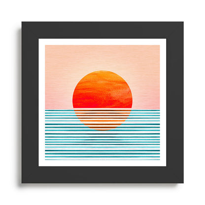 Minimalist Sunset III / Abstract Landscape Framed Art Print Gallery Image 46