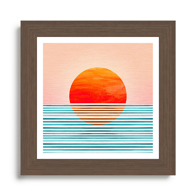 Minimalist Sunset III / Abstract Landscape Framed Art Print Gallery Image 57