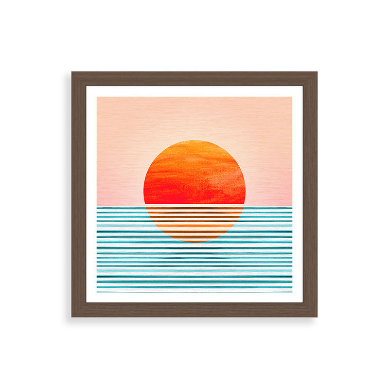 Minimalist Sunset III / Abstract Landscape Framed Art Print Gallery Image 60
