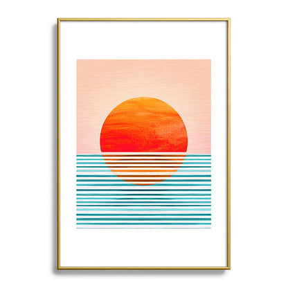 Minimalist Sunset III / Abstract Landscape Framed Art Print Gallery Image 123