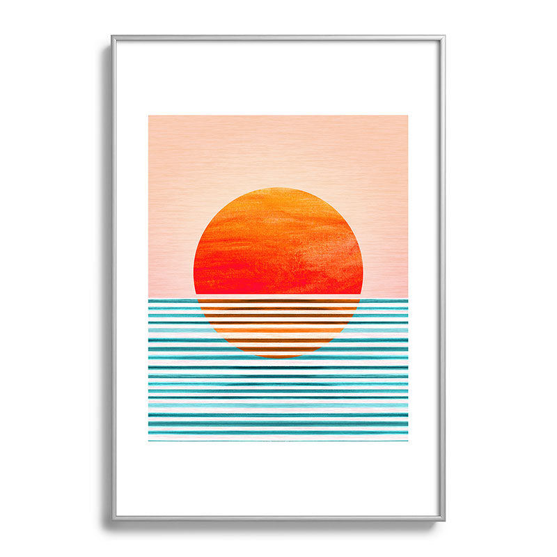 Minimalist Sunset III / Abstract Landscape Framed Art Print Gallery Image 132