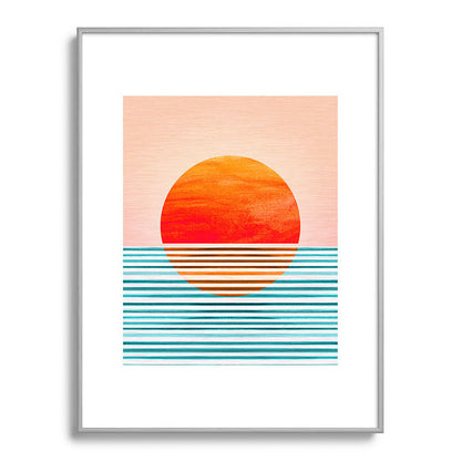 Minimalist Sunset III / Abstract Landscape Framed Art Print Gallery Image 134
