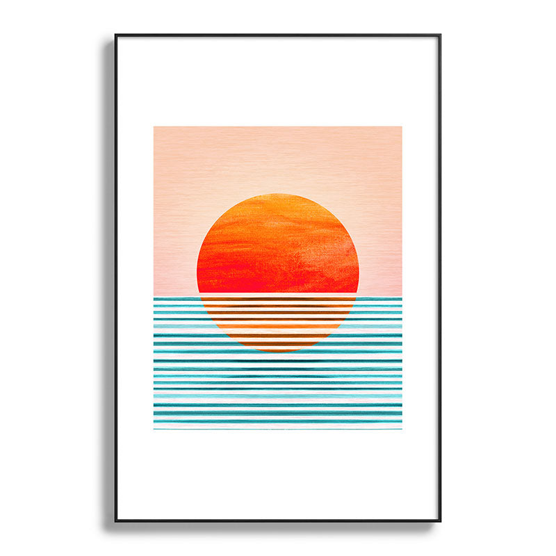 Minimalist Sunset III / Abstract Landscape Framed Art Print Gallery Image 119