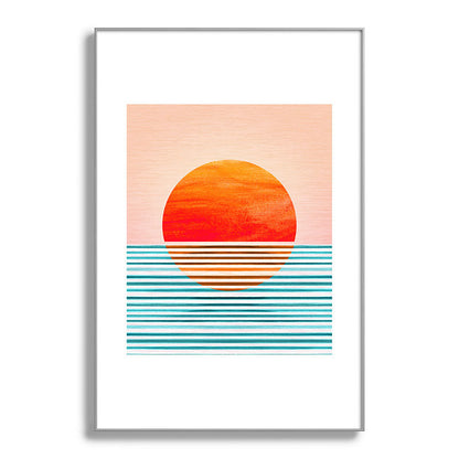 Minimalist Sunset III / Abstract Landscape Framed Art Print Gallery Image 137