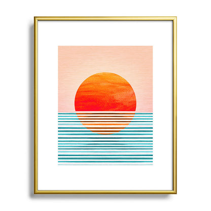 Minimalist Sunset III / Abstract Landscape Framed Art Print Gallery Image 120