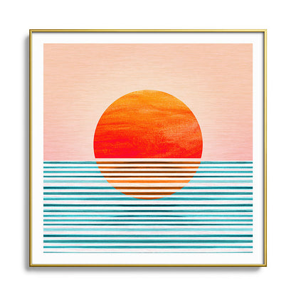 Minimalist Sunset III / Abstract Landscape Framed Art Print Gallery Image 136