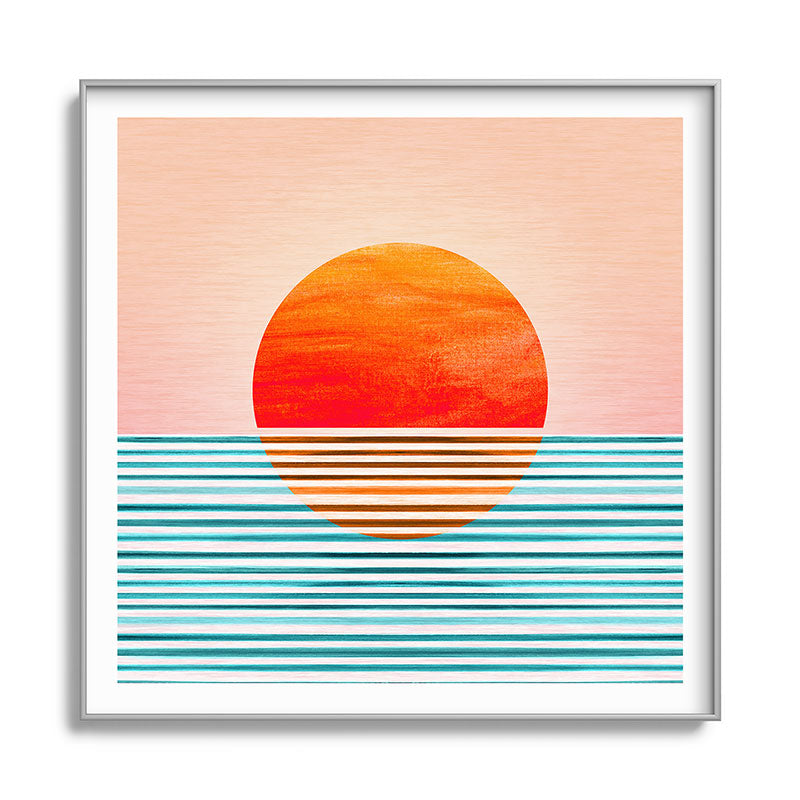 Minimalist Sunset III / Abstract Landscape Framed Art Print Gallery Image 141