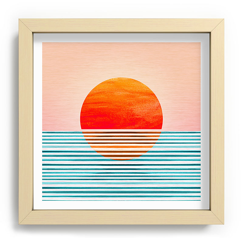 Minimalist Sunset III / Abstract Landscape Framed Art Print Gallery Image 106