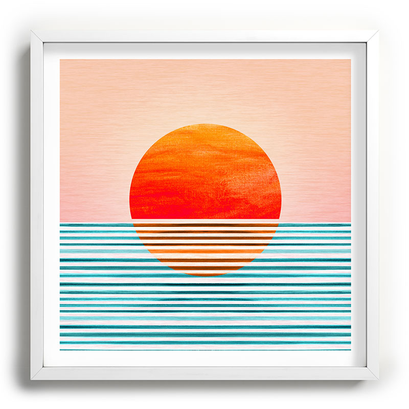 Minimalist Sunset III / Abstract Landscape Framed Art Print Gallery Image 118