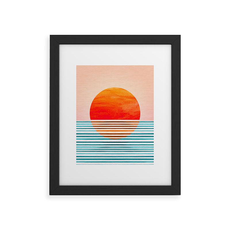 Minimalist Sunset III / Abstract Landscape Framed Art Print Gallery Image 47