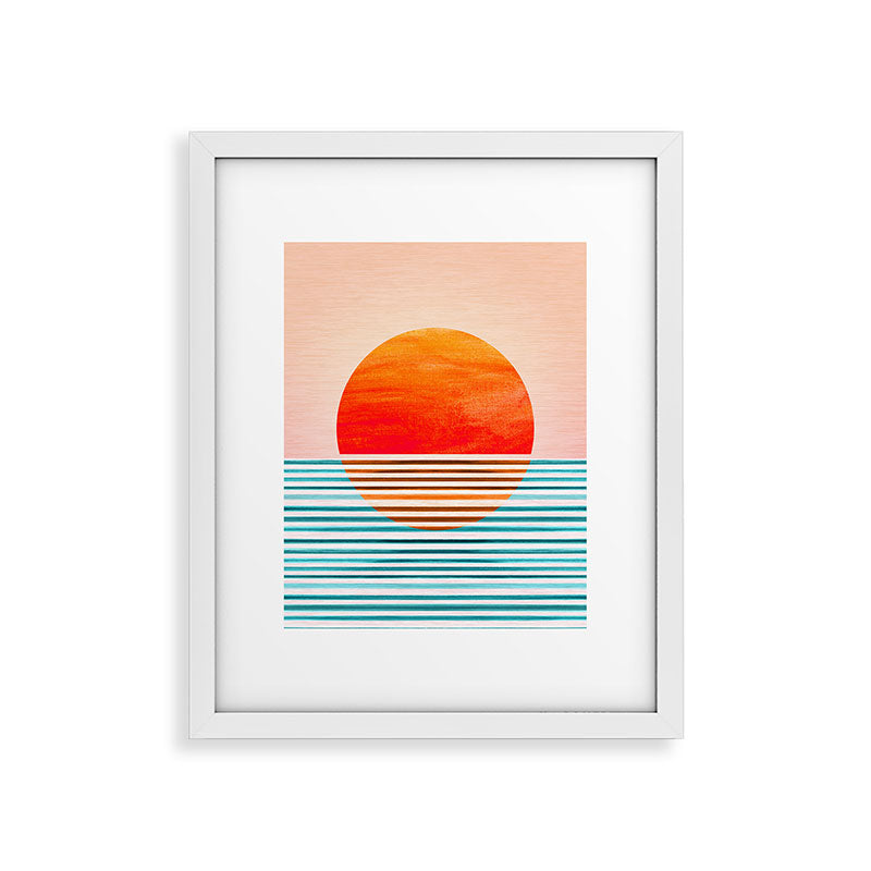 Minimalist Sunset III / Abstract Landscape Framed Art Print Gallery Image 31