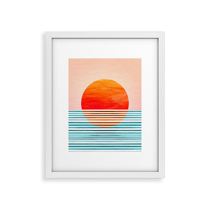 Minimalist Sunset III / Abstract Landscape Framed Art Print Gallery Image 31