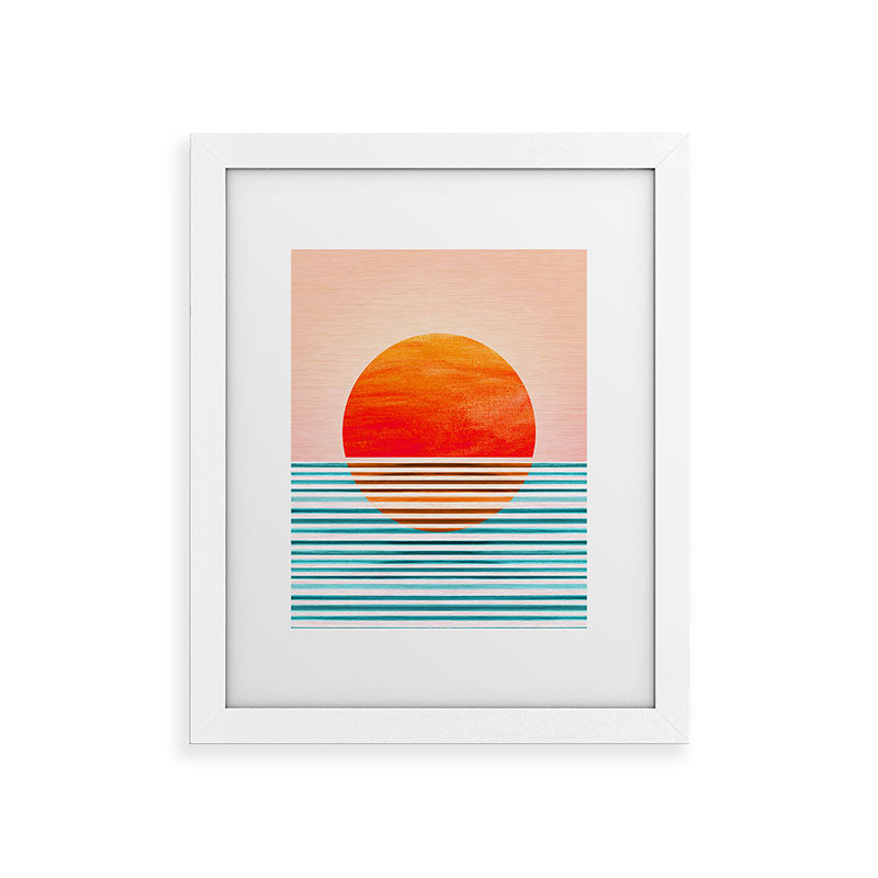 Minimalist Sunset III / Abstract Landscape Framed Art Print Gallery Image 70