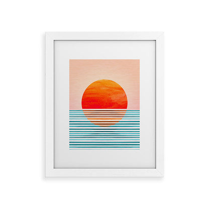 Minimalist Sunset III / Abstract Landscape Framed Art Print Gallery Image 70