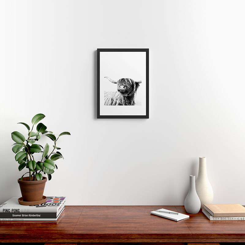 HIGHLAND CATTLE FRIDA Framed Art Print Gallery Image 4