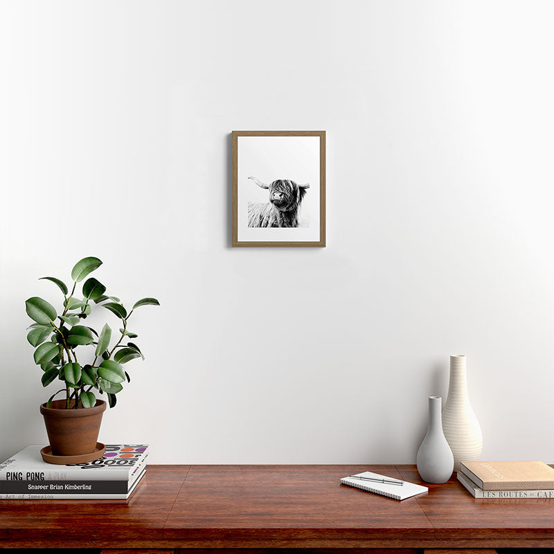 HIGHLAND CATTLE FRIDA Framed Art Print Gallery Image 12