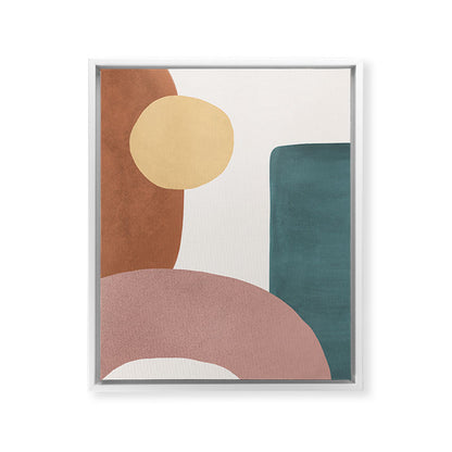 Abstract Earth 1-1 - Painted Shapes Framed Canvas Print Gallery Image 23