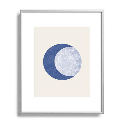 Moon Crescent - Blue Framed Art Print Gallery Image 129