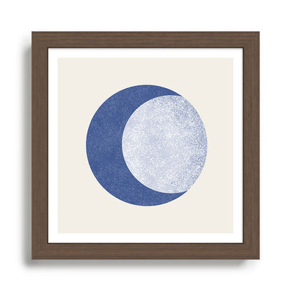Moon Crescent - Blue Framed Art Print Gallery Image 13