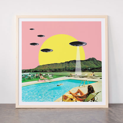 Invasion on vacation (Square) Framed Art Print Gallery Image 77