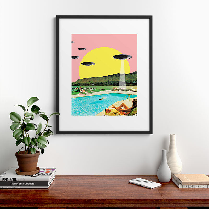 Invasion on vacation (Square) Framed Art Print Gallery Image 9