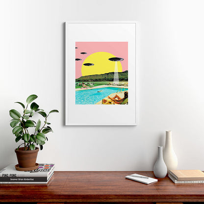 Invasion on vacation (Square) Framed Art Print Gallery Image 37