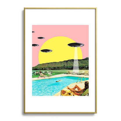 Invasion on vacation (Square) Framed Art Print Gallery Image 123