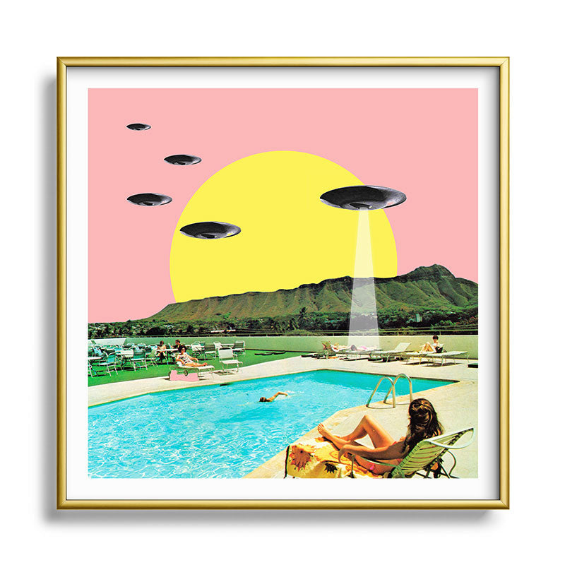 Invasion on vacation (Square) Framed Art Print Gallery Image 133