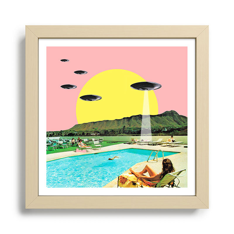Invasion on vacation (Square) Framed Art Print Gallery Image 24