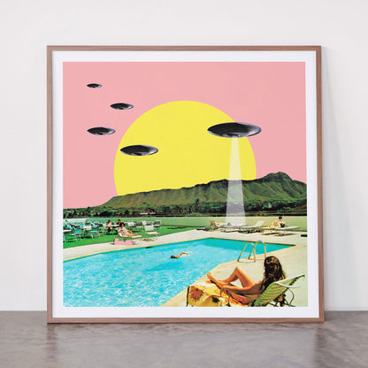 Invasion on vacation (Square) Framed Art Print Gallery Image 21