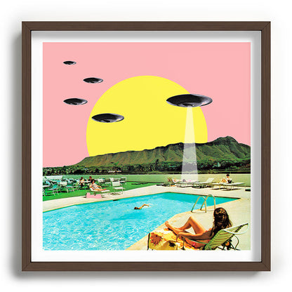 Invasion on vacation (Square) Framed Art Print Gallery Image 101