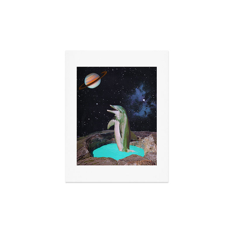 Planet Dolphin Art Print Gallery Image 3