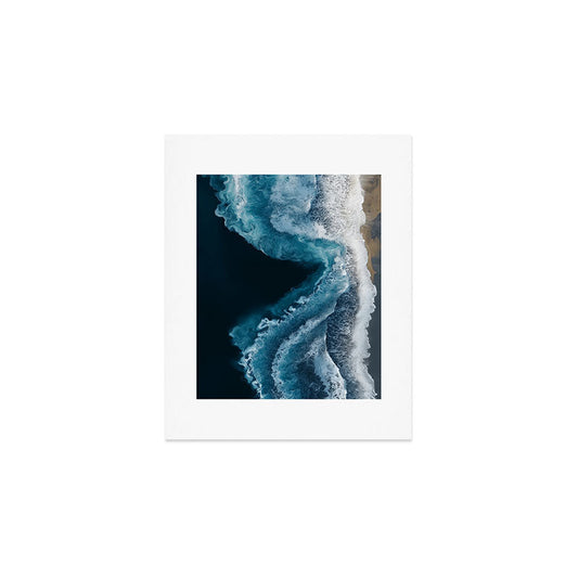Aerial Ocean Waves - Coastal Wall Art Photography Art Print Gallery Image 1