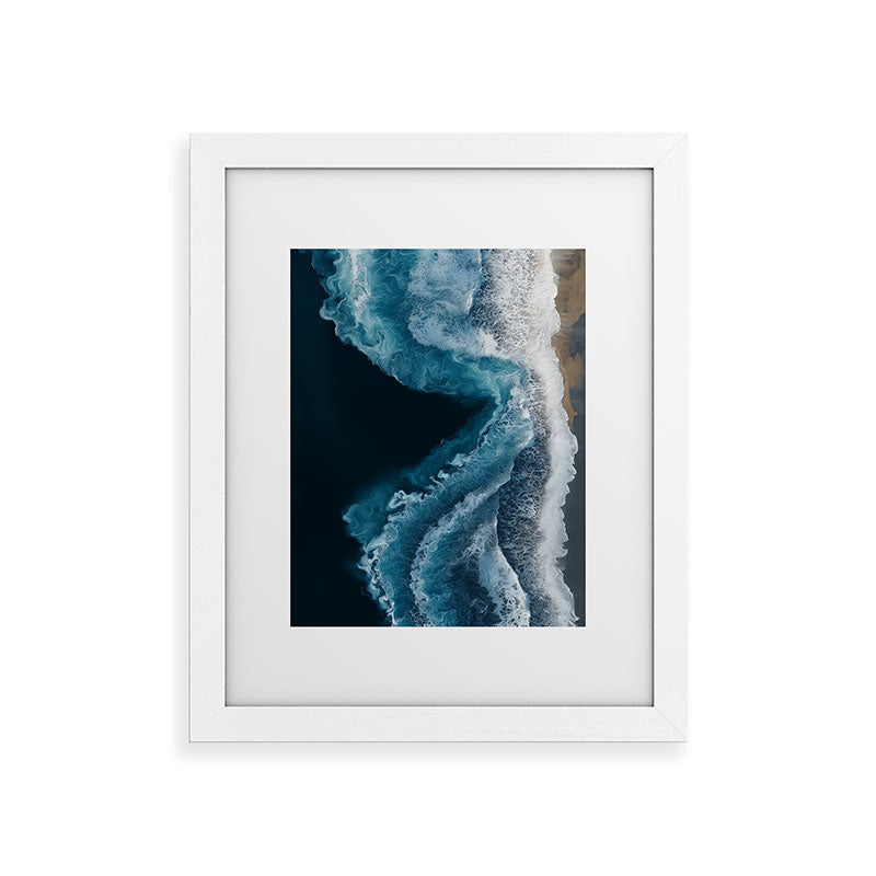 Aerial Ocean Waves - Coastal Wall Art Photography Framed Art Print Gallery Image 50