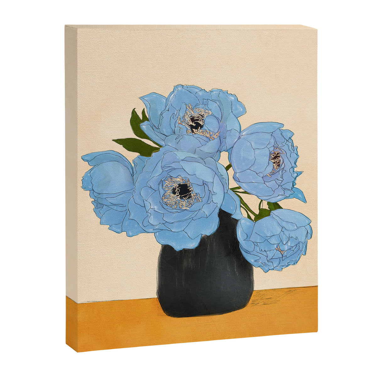 Bouquet Gift Blue Canvas Print Gallery Image 4