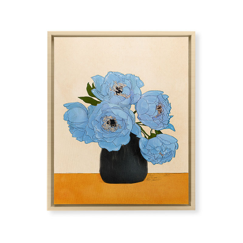 Bouquet Gift Blue Framed Canvas Print Gallery Image 14